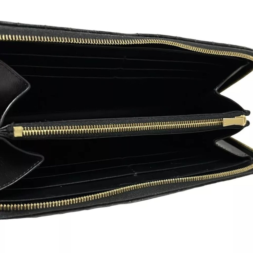 CELINE - Black Leather Long Wallet 230-012325 - Picture 3 of 5